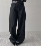 106 High-Waist Wide Denim Pants