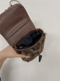 Toggle Fur Mini Crossbody Bag