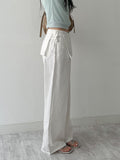 Lace Wrap Balloon Fit Wide Pants