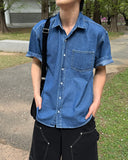 Farrell denim short sleeve shirt