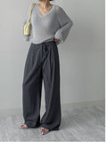Anna V-neck see-through loose fit knit