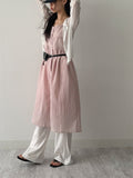 Melon lace bustier one-piece