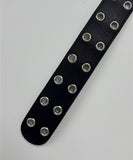 Double Eyelet Leather Belt