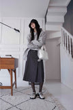 cut-out belt set skirt