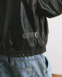 [AG] Cow Hide Distressed Jacket