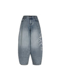 FLAME ARTWORK WIDE DENIM