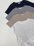 Mono Wrap See-through Short Sleeve T-shirt