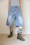 Fever Wrap Denim Bermuda