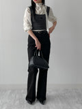 Leila High Neck Tie Blouse