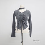 Leuki Tie Shirring T-Shirt