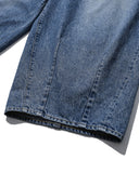 Washed Denim Balloon Pants
