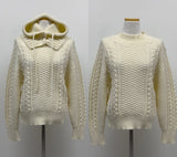 [Wool 80%/Barclava SET] Fisherman Loose Fit Knit