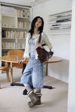 Enamel Big Shoulder Bag