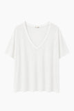 Tencel Deep V-Neck T-Shirt
