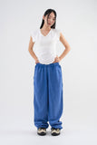 Cut-off washed sweatpants