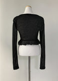 elizabeth crop frill Cardigan