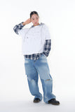 Flock dis curved denim pants