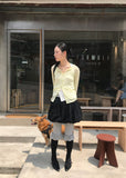 FRILL RIBBED LEGGINGS