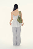 Valine frill bustier top