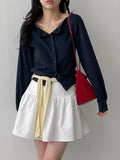 Tiered Flare Mini Skirt