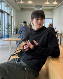 High Neck Waffle Warmer Hoodie