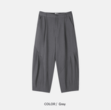 Taper Pintuck Banding Trousers