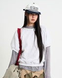 Sop crop short sleeve sweatshirt