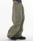 Rare dying multi cargo pants