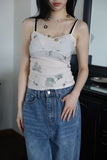 Flower multi-chain necklace