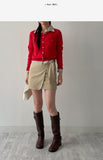 Sugar Symbol Round Neck Cardigan
