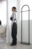 Martin incision black jeans
