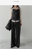 Lake Pleated Wide Slacks