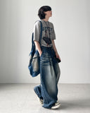 Jay Curl Maxi Wide Denim Pants