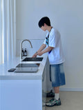 Light Sandwashing Spec Blue Denim Pants