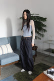 Non-fade line denim pants