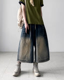 Enta Double Knee Bermuda Denim