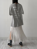 Happiness Printing Overfit Short Sleeve T-Shirt
