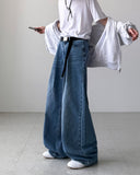 Oboe Pintuck Wide Denim