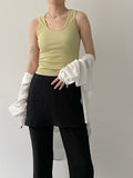Pleated Layered Banding Pants
