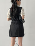 [Short Sleeve Version] Bob Tie Loose Fit Blouse