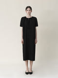 Ribbon Button Long One Piece