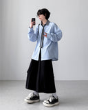 Block Stripe Balloon Shirt