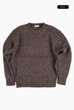 Melange pony round knit