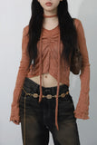 Cream Linkle Scarf T-shirt