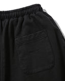 Cross Pleated Sweat Shorts