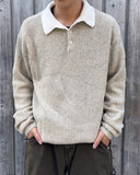 Popping collar knit