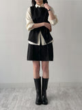 Stitch Banding Midi Skirt