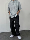 Over Cotton Half Shirt