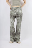 fade slit bootcut pants