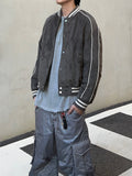 Suede Piping Line Varsity Padding